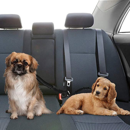 Doggy Seat Belt (2 Belts In One) - Dog Safety